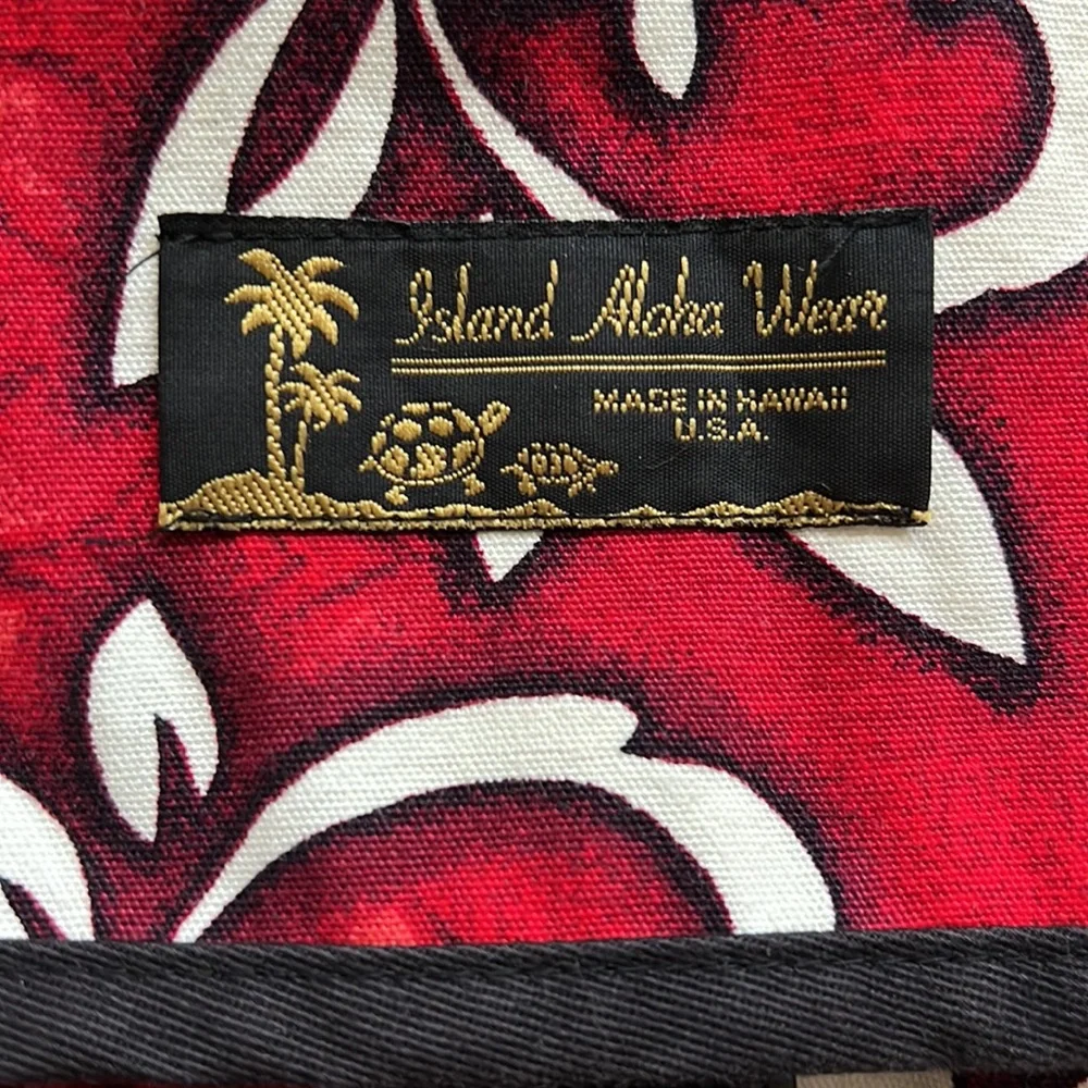 Island Aloha Wear backpack - RED and WHITE - Picture 2 of 9